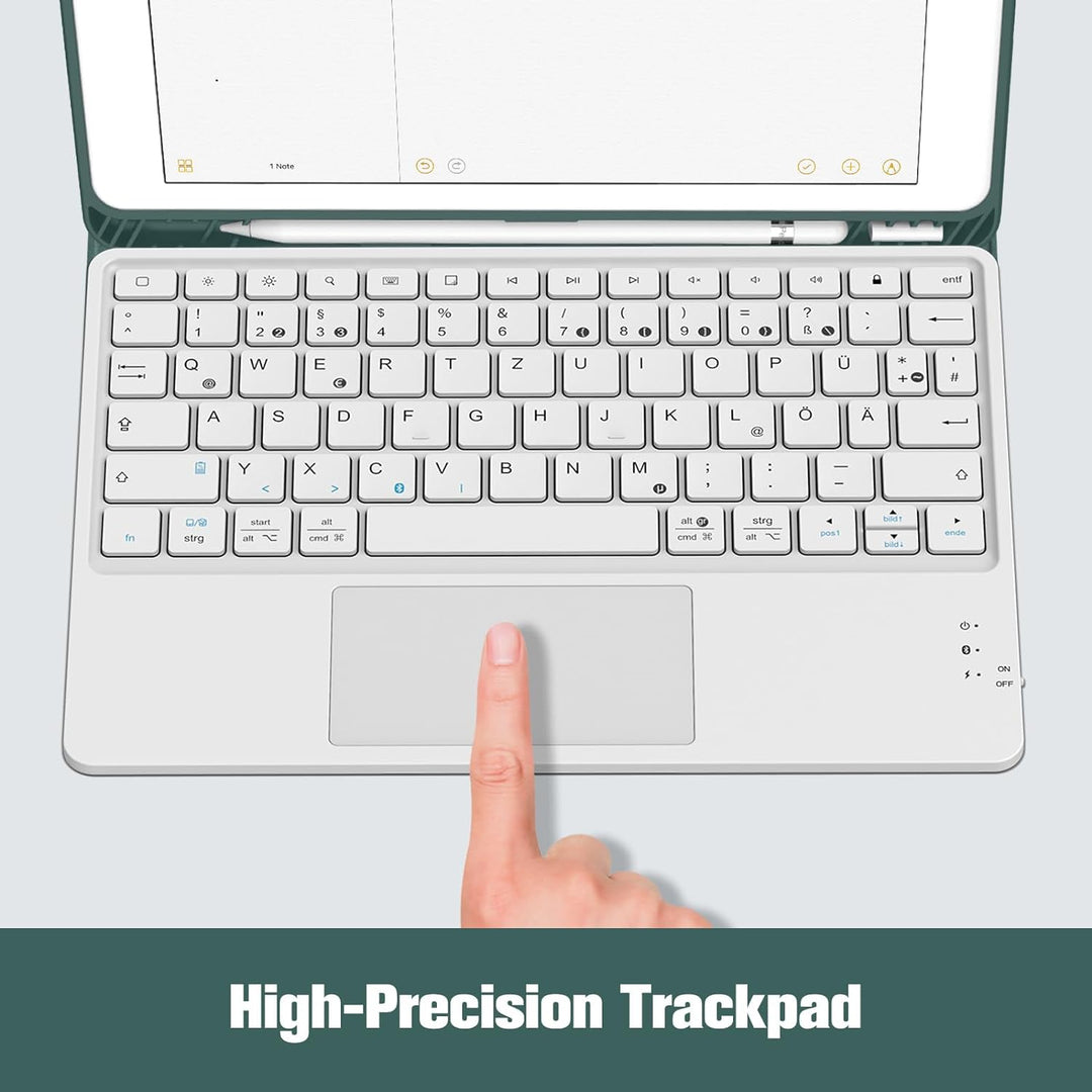 Fintie Tastatur Hülle für iPad (9. / 8. und 7. Generation - 2021/2020/2019), iPad 10.2 Hülle mit Tas