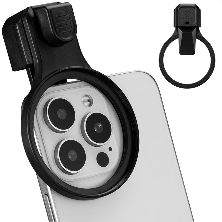 K&amp;F CONCEPT 58mm Universeller Filterclip für Handy mit Druckknopf | kompatibel mit iPhone 16/15/14/1