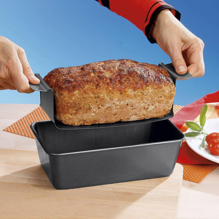 TRI Kottmann Hackbraten-Profi, Backform Ofenform Kastenform für Hackbraten, hitzebeständig antihaftb