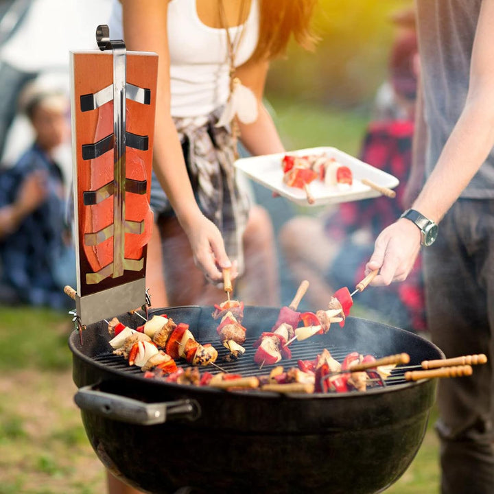 4X flammlachsbretter mit Halterung, Räucherbrett Flammlachsbrett, Zedernholz grillbrett, Zedernholzb