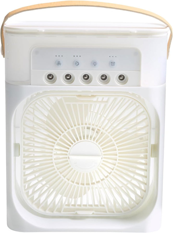 3 Pagen® kabelloser Tischventilator mit Luftkühlung – 600ml Wassertank – LED-Beleuchtung – Timer &amp; 3