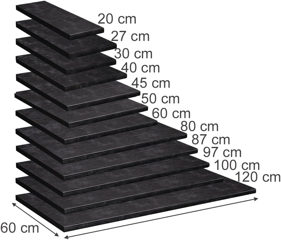 Vicco Küchenarbeitsplatte R-Line, Anthrazit, 240 cm | geeignet zur Montage auf Unterschränken und Ar