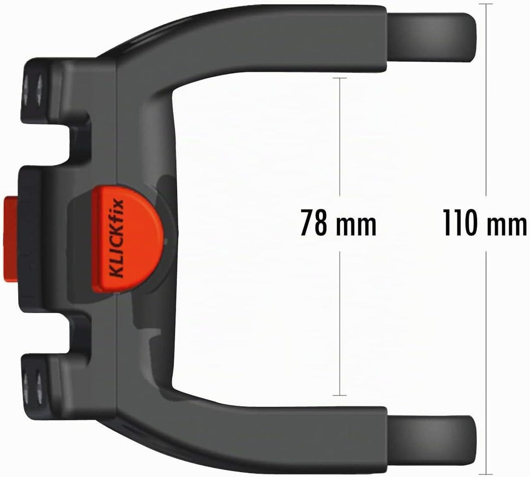 KlickFix House of Goods Lenkeradapter E für E-Bikes mit Displayverpackung, schwarz, universal - pass