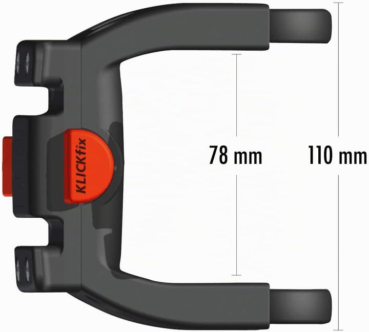 KlickFix House of Goods Lenkeradapter E für E-Bikes mit Displayverpackung, schwarz, universal - pass