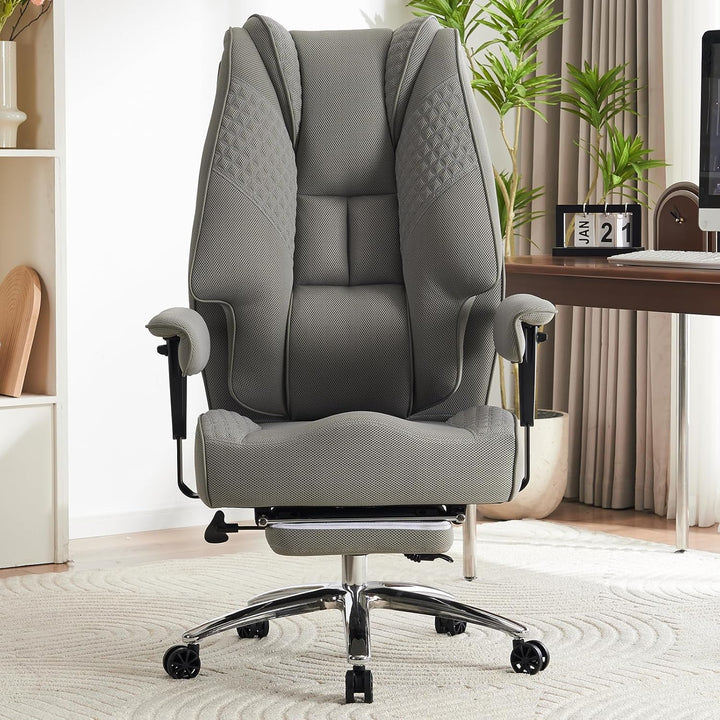 Ergonomischer Mesh-Bürostuhl – Executive Drehstuhl mit verstellbaren Armlehnen, Formschaum- & Tasche