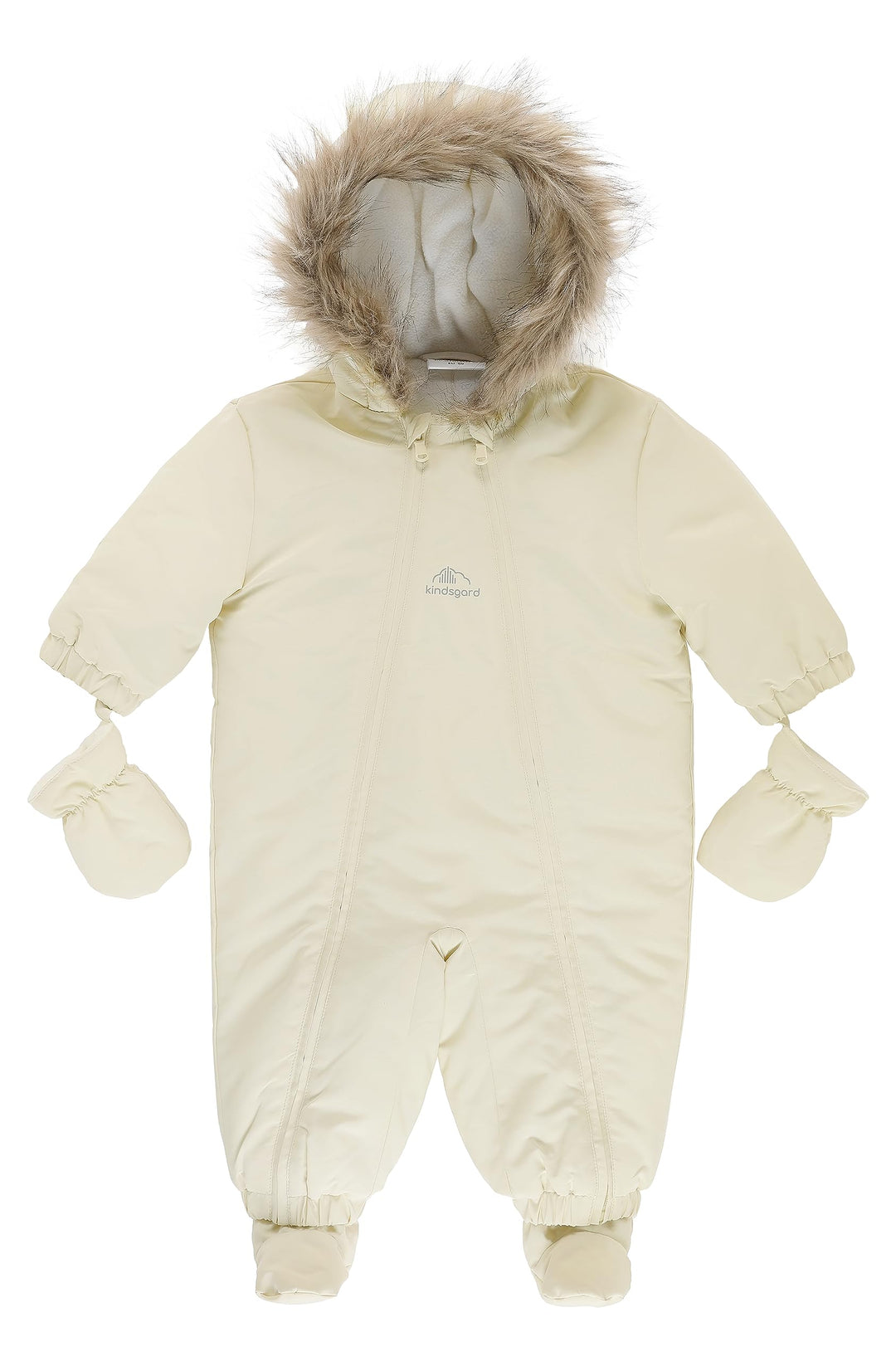 Kindsgard Schneeanzug vinta | mit Fäust- & Füsslingen, Reissverschluss 74 creme, 74 creme