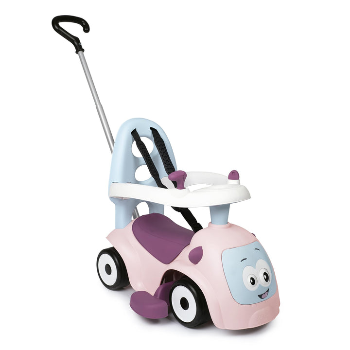 Smoby - Maestro Balade Rose - Komfortables Rutscherfahrzeug mit 3 Verwendungsfunktionen, Schiebewage