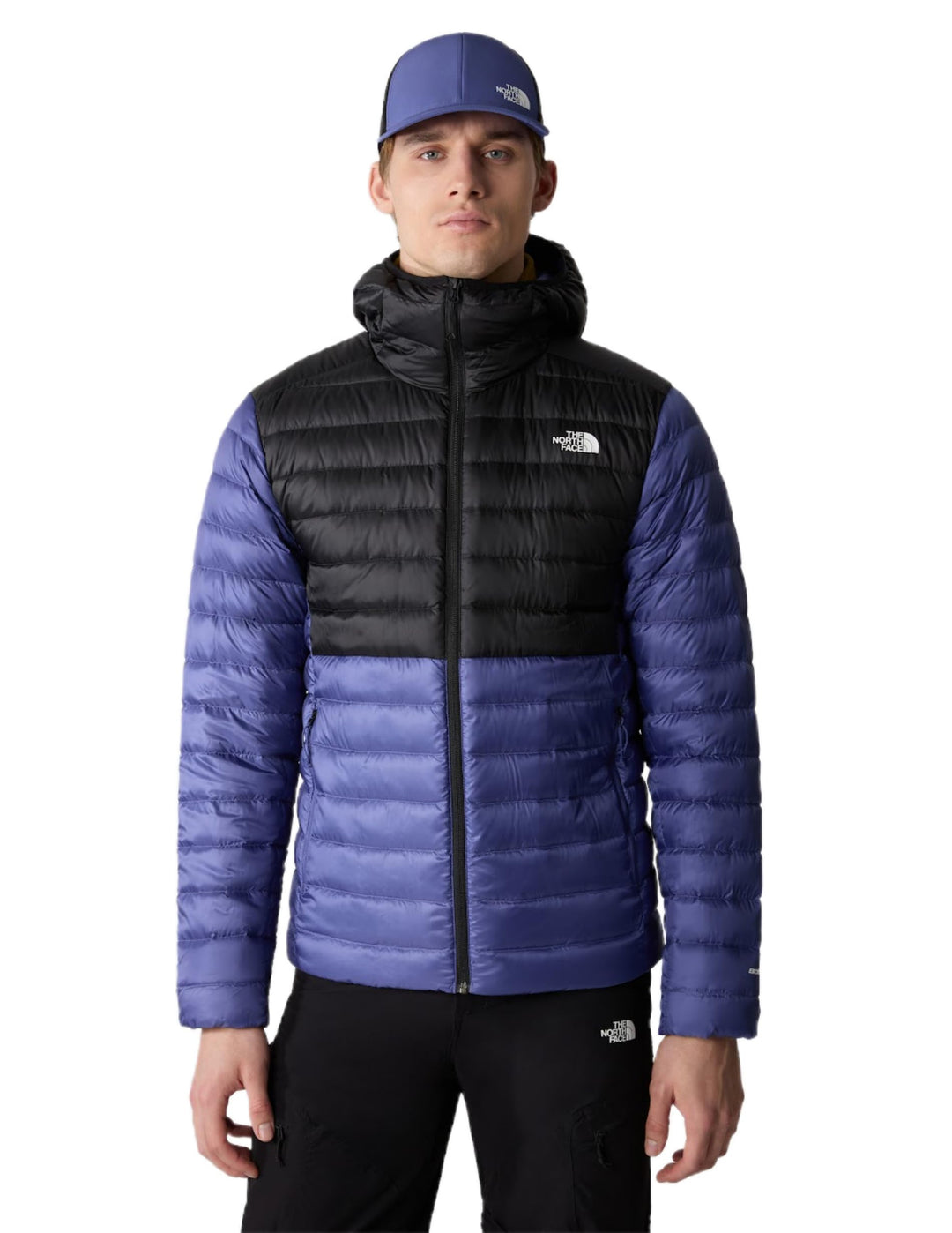 THE NORTH FACE - Herren Resolve Daunenjacke mit Kapuze M Cave Blue/Tnf Black, M Cave Blue/Tnf Black