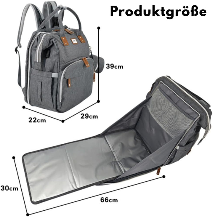 Generisch Wickeltasche Rucksack mit Wickelunterlage, wasserabweisend, mit isolierten Flaschenhaltern