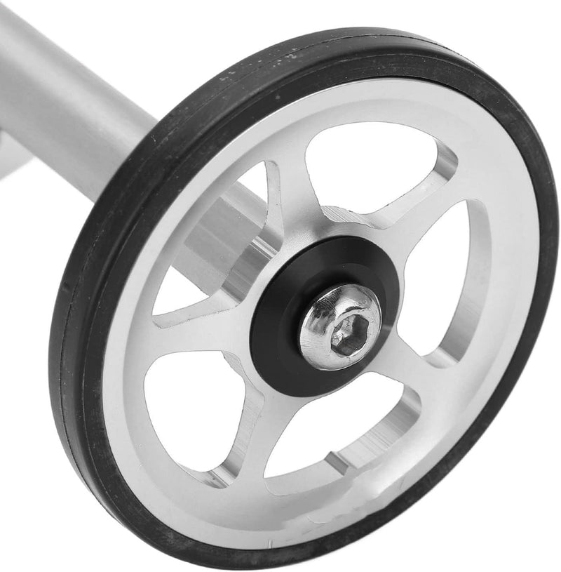 Easy Wheel Faltrad-Verlängerungsstange Teleskop-Verlängerungsstange für Brompton 3sixty Silber, Silb