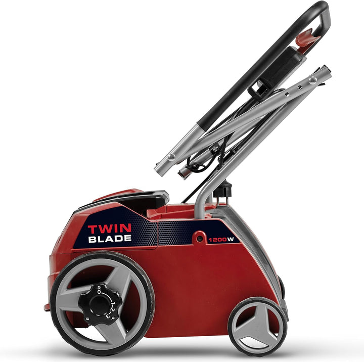 Einhell Elektro-Vertikutierer GC-ES 1231/1 (1.200 W, bis 300 m², 8 Doppelmesser, 3-stufige Arbeitsti