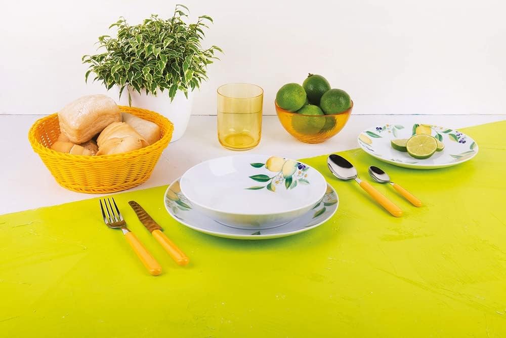 Excelsa Fashion Service 24-teilig, Edelstahl, Gelb, Gelb