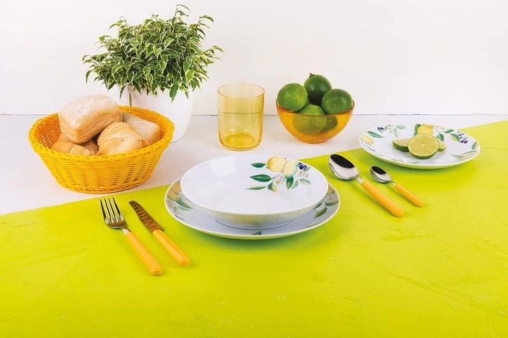 Excelsa Fashion Service 24-teilig, Edelstahl, Gelb, Gelb