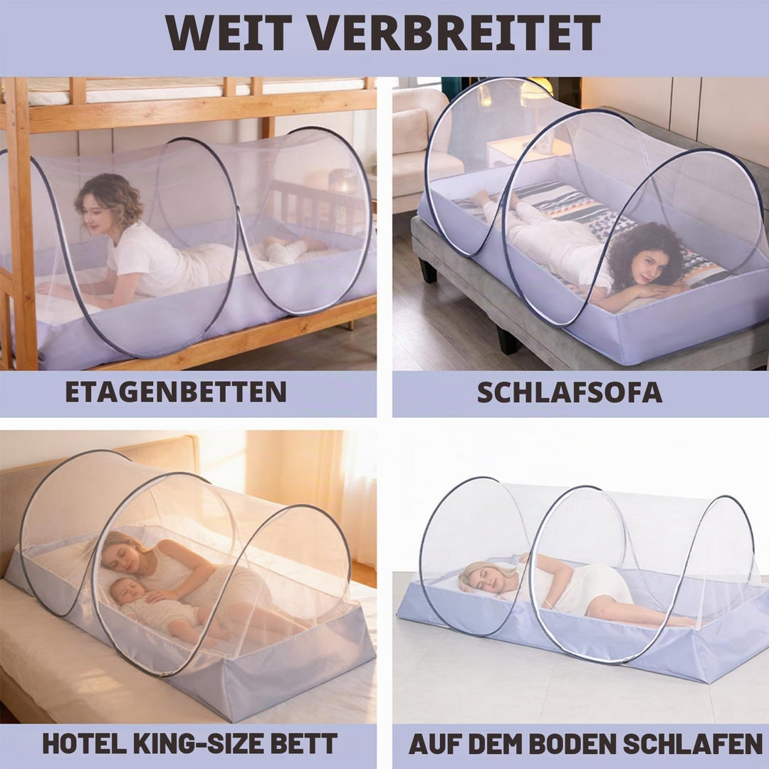 Moskitonetz Bett 200 * 100 * 73cm, Moskitonetz Reise Pop Up, Tragbares Campingzelt, Faltbares Moskit