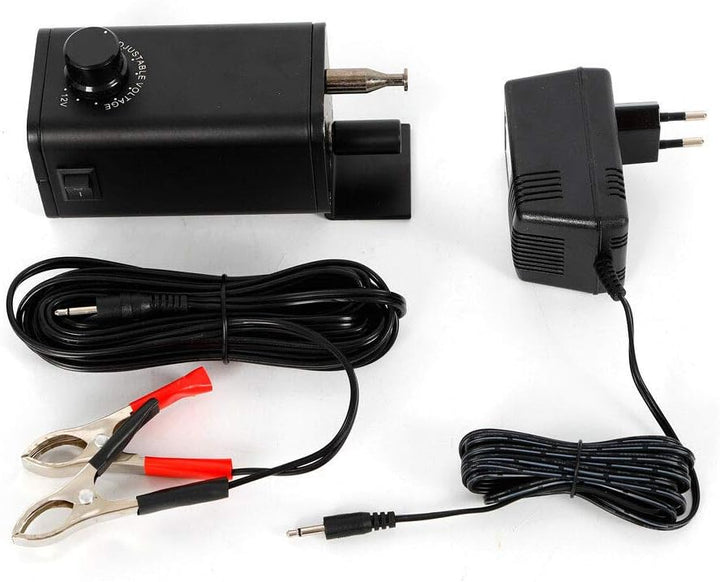 GrillMotor, 15W DC 3-12V BBQ Rotator Grillmotor Schwarz Grillspiess Drehspiess Rotisserie Getriebemo