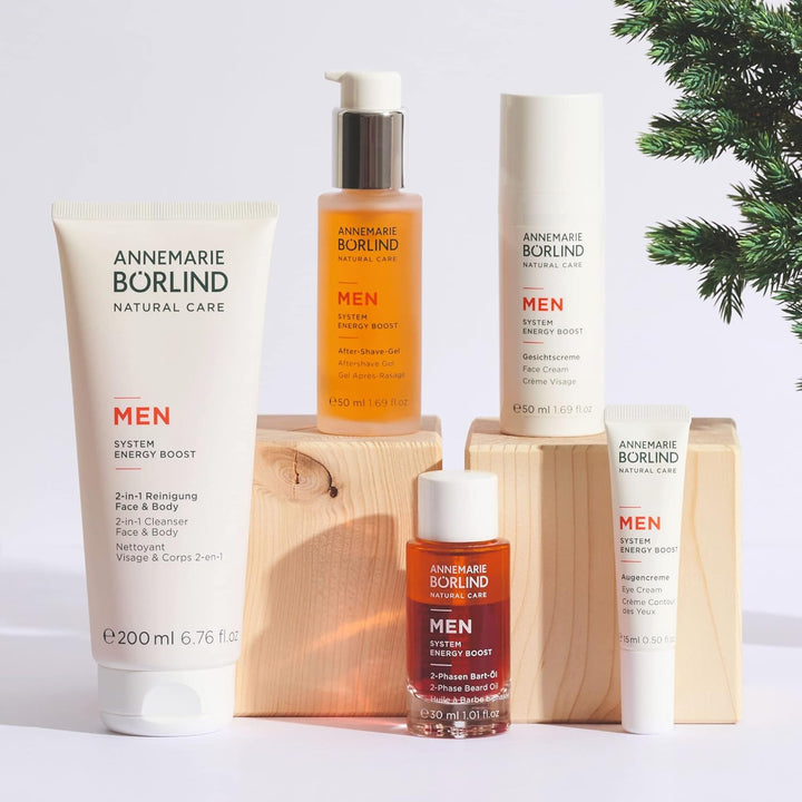 ANNEMARIE BÖRLIND MEN SYSTEM ENERGY BOOST 2-Phasen Bart-Öl (30ml) - Energetisierendes, Kräftigendes