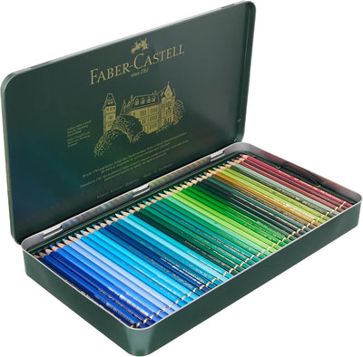 Faber-Castell 110011 - Künstlerfarbstifte Polychromos, 120er Metalletui Metalletui 120-teilig, Metal