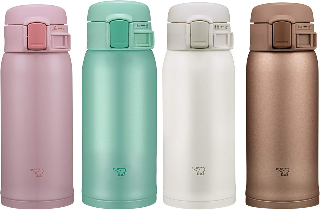 ZOJIRUSHI SM-SR36E-GP Thermobecher 360 ml – Kompakter Isolierbecher, auslaufsicher & BPA-frei, Vakuu