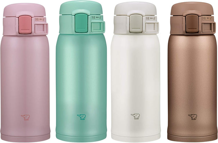 ZOJIRUSHI SM-SR36E-GP Thermobecher 360 ml – Kompakter Isolierbecher, auslaufsicher & BPA-frei, Vakuu