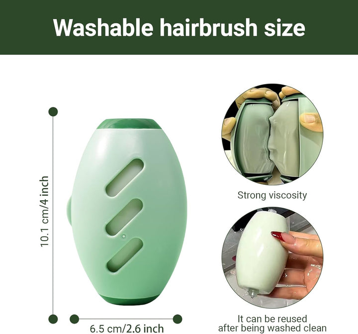 Waschbarer wiederverwendbarer Gel-Fusselrollerball, 2 Stück, für unterwegs, tragbarer Reise-Fusselro