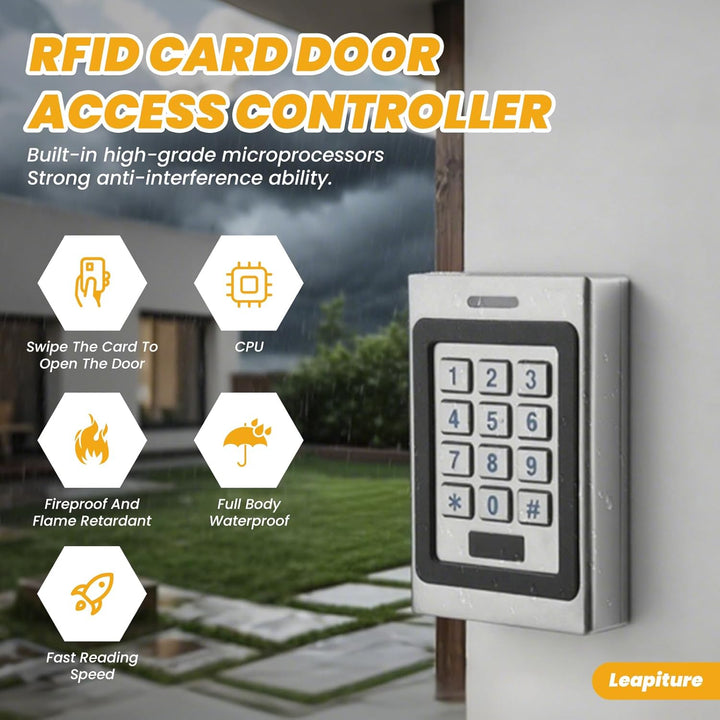 Türzugangssystem Wasserdichtes Zutrittskontrollsystem mit Demontagealarm Smart Keypad Sicherheitskon