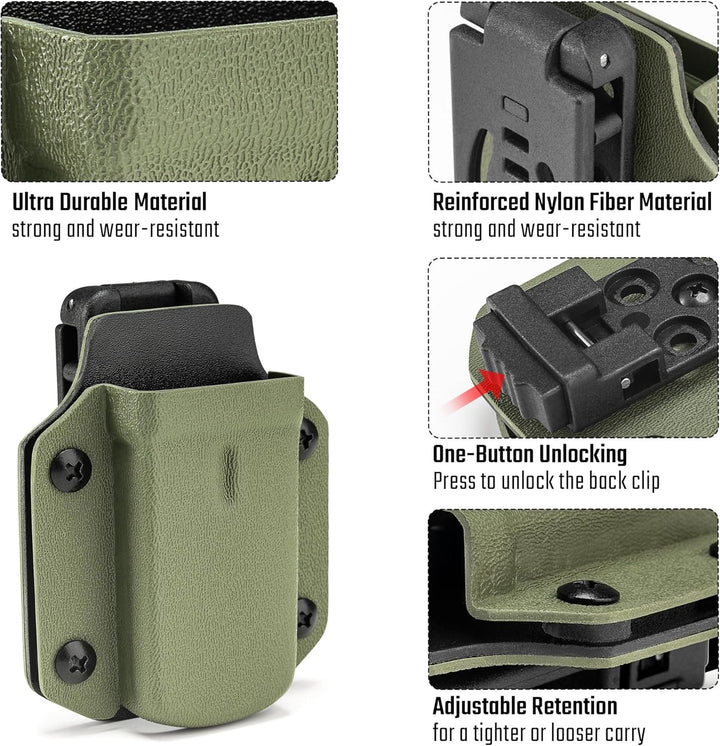 TACTICAL GEEK TX3 Multi-Tool Scheide Holster, Einstellbare Halterung mit Rückenclip, Grün Grün-tx3,