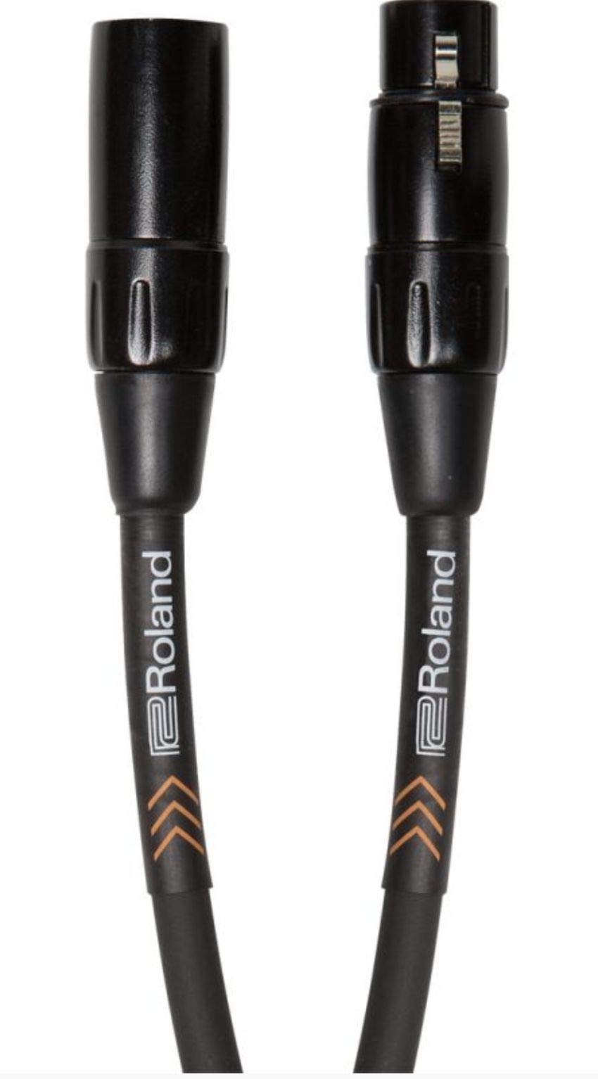 Roland Black-Serie symmetrisches Mikrofonkabel, Länge: 7,5m – RMC-B25, schwarz 7.5 Meters Single, 7.