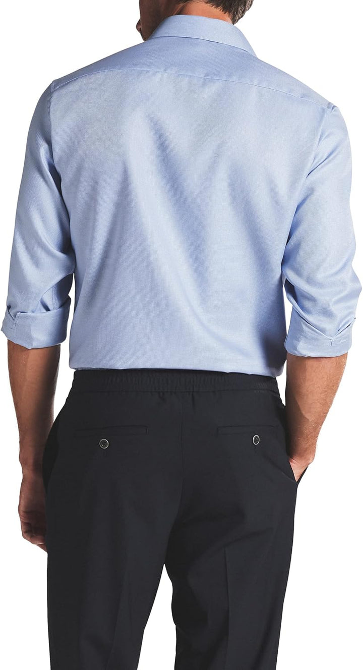 ETERNA Langarm Hemd Modern Fit Twill strukturiert 41 Hellblau, 41 Hellblau