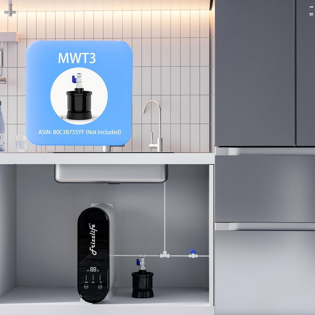 Frizzlife RO Umkehrosmose-Wasserfiltrationssystem - 600 GPD schnellen Fluss unter Waschbecken RO Was
