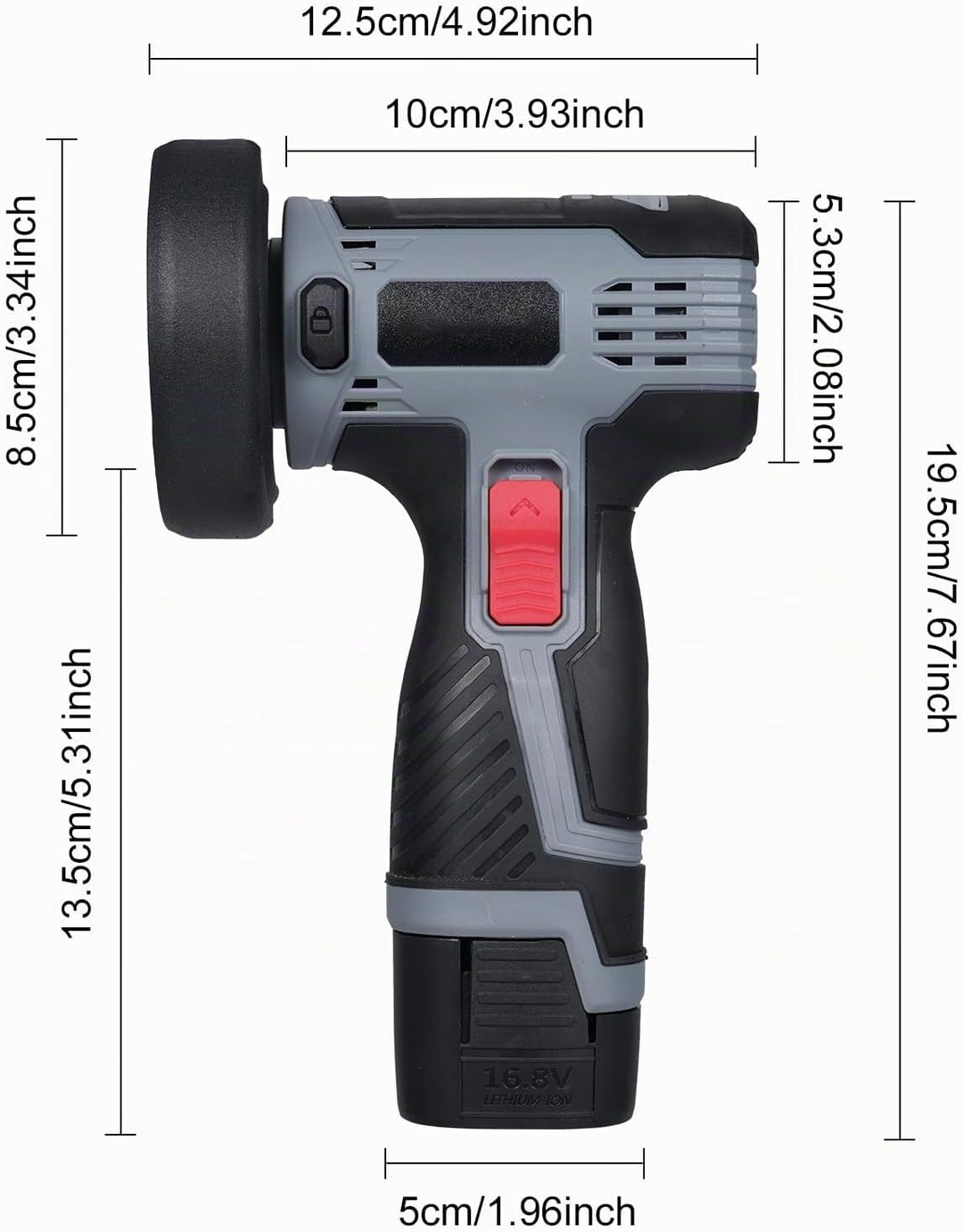 Weytoll Mini Winkelschleifer Akku mit 2 Batterien, 16,8V 1500mAh, 17000RPM mit 10 76-mm-Schneidkling
