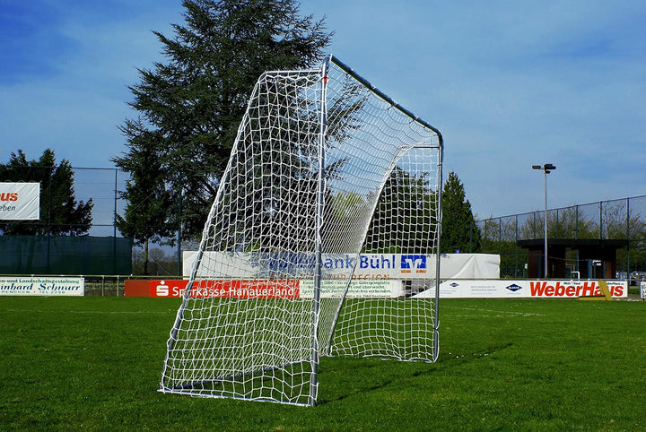 Fussballtor 3 x 2m aus Stahl von POWERSHOT®, Mit Klicksystem und Zubehör - Torwand wählbar Mit Torwa