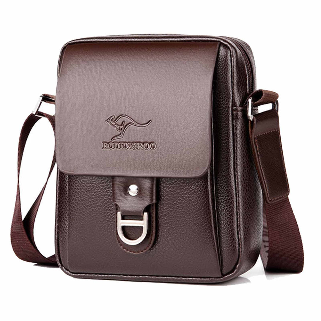 Ledertasche Herren, Männer Umhängetasche Schultertasche, Herren Tasche Leder für Tablet, Unitasche B