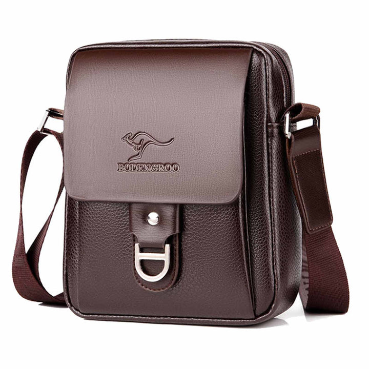 Ledertasche Herren, Männer Umhängetasche Schultertasche, Herren Tasche Leder für Tablet, Unitasche B