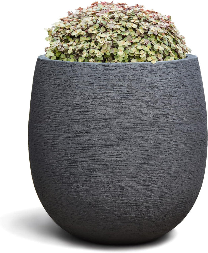 ESCHBACH® Pflanzkübel HIGH Balloon 60 Nero Anthrazit Rund XL * 55 x 55 x 55 cm * 10 Jahre Garantie 5