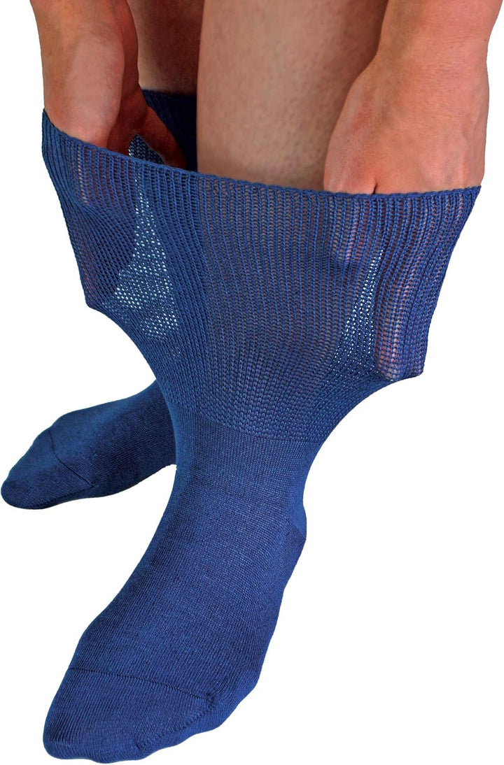 Ohne Gummi Ödeme Socken mit Antirutsch Noppen | Herren & Damen | Dr. Socks | Extra Weite Antirutsch