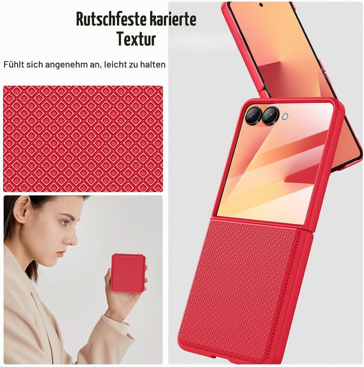 Doeshine für Samsung Galaxy Z Flip 7 Hülle [Not für Flip 7FE] mit Scharnierschutz &amp; Displayschutzfol