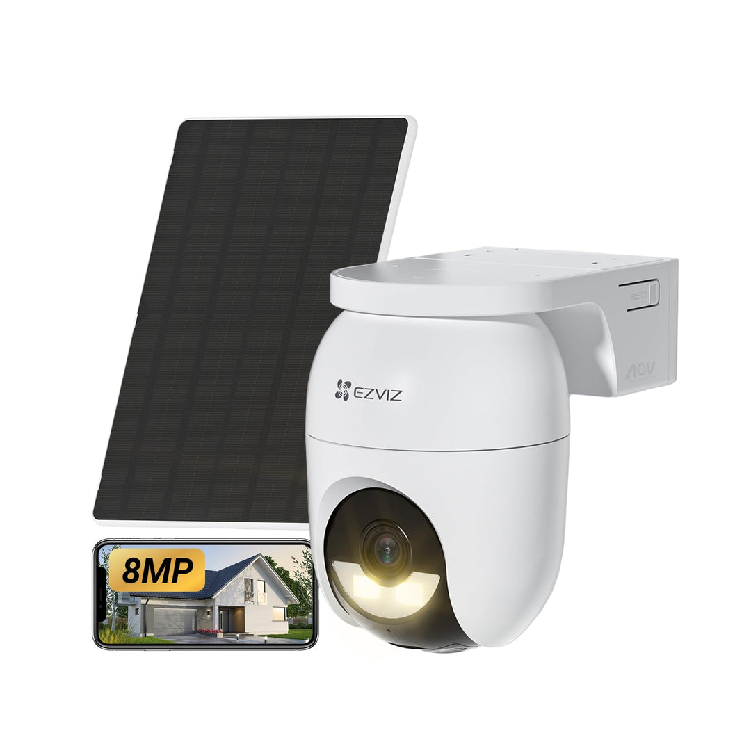 EZVIZ CB8 Lite 4K Überwachungskamera Aussen Akku Solar, 360° Schwenkbare WLAN Kamera Outdoor Kabello