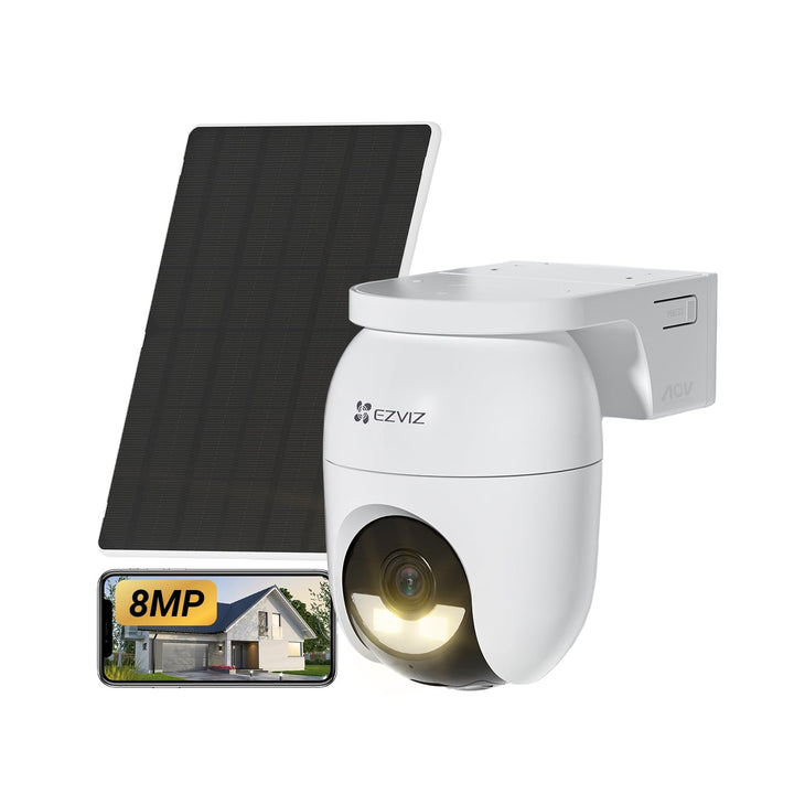 EZVIZ CB8 Lite 4K Überwachungskamera Aussen Akku Solar, 360° Schwenkbare WLAN Kamera Outdoor Kabello