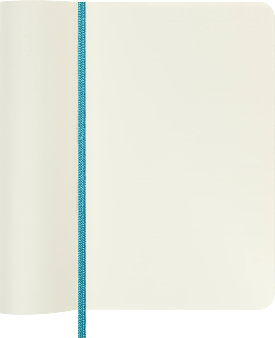Moleskine Classic Plain Paper Notebook - Soft Cover and Elastic Closure Journal - Color Reef Blue -