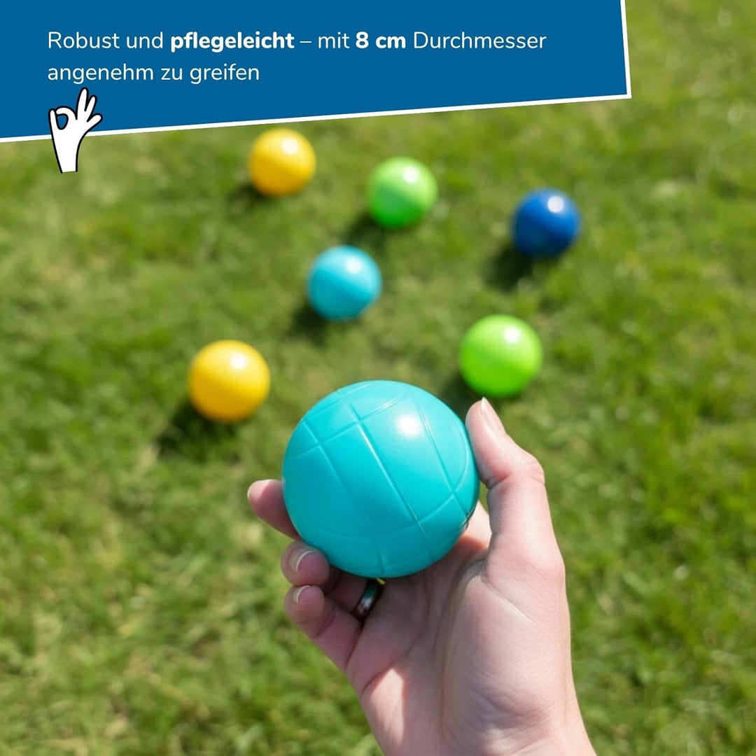 alldoro Party- & Boccia Spieleset Boccia & Dosenwerfen Set, Boccia & Dosenwerfen Set