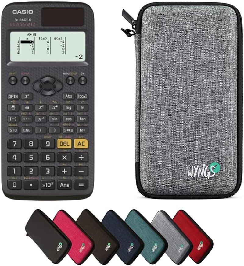 CALCUSO Sparpaket: Casio FX-85GT X Technisch-Wissenschaftlicher Taschenrechner + WYNGS Schutztasche