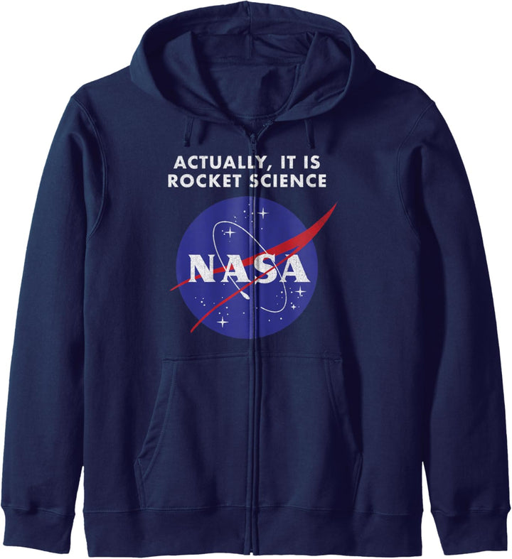 NASA Logo Actually It Is Rocket Science Kapuzenjacke