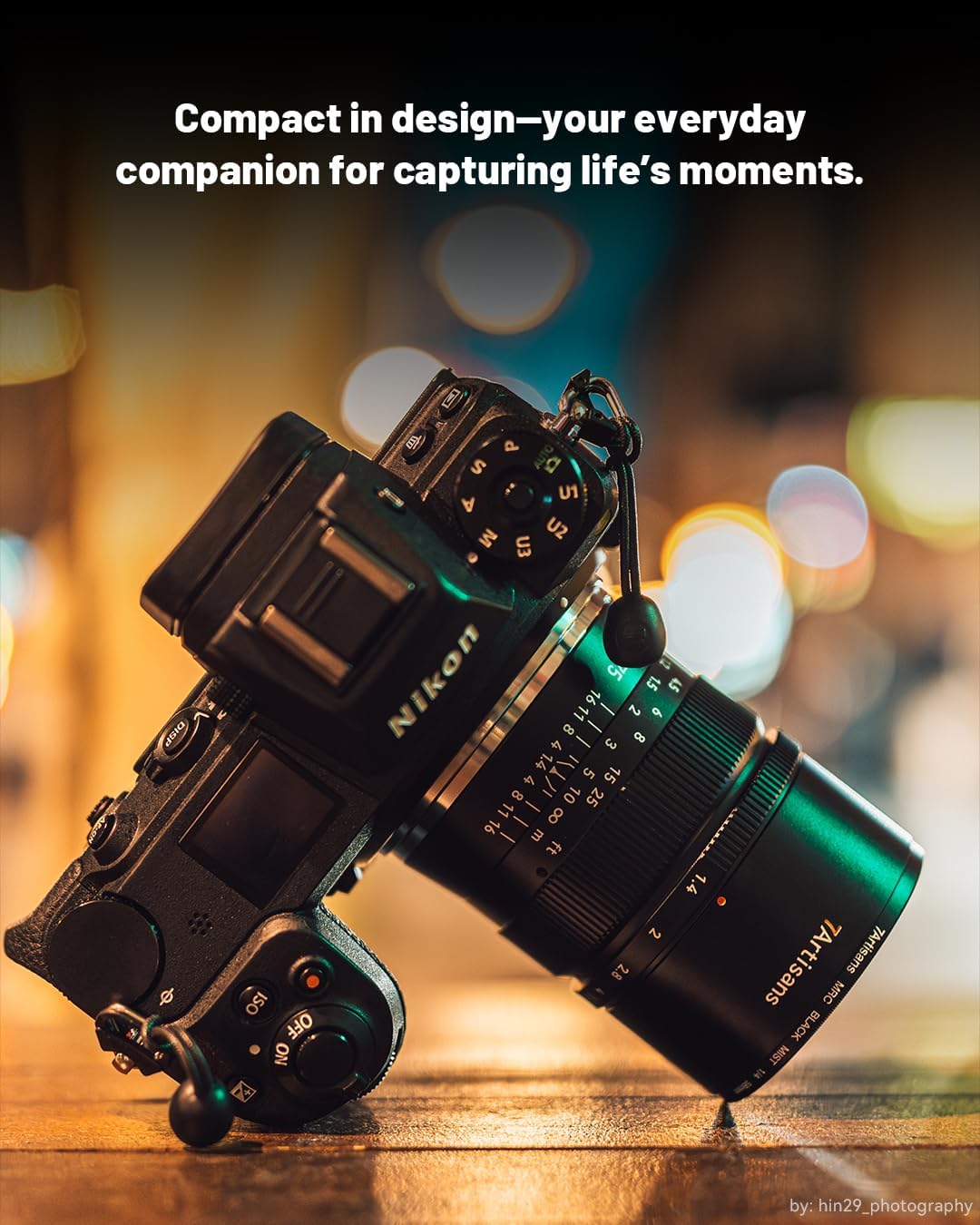 7Artisans 75 mm F1.4 für Nikon Z-Mount Objektiv, Vollformatobjektiv, manueller Fokus, kompatibel mit