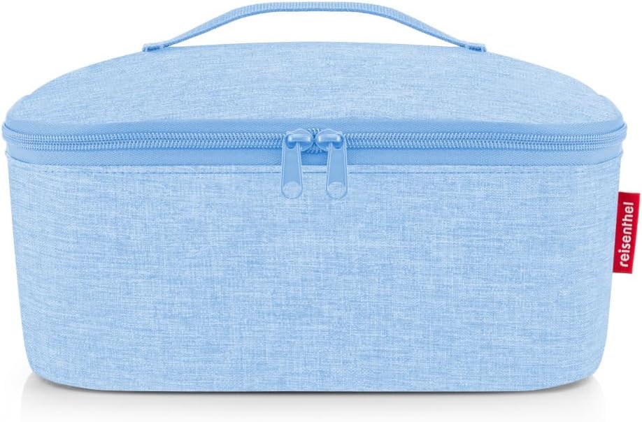 reisenthel coolerbag M Pocket Twist Powder Blue – Kühltasche mit Obermaterial aus recycelten PET-Fla