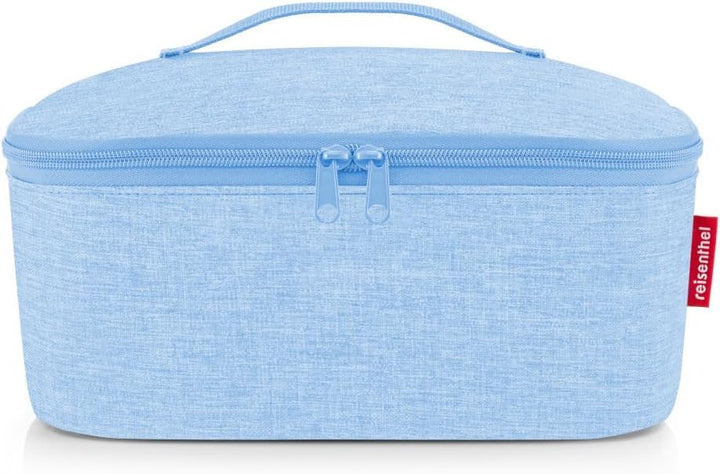 reisenthel coolerbag M Pocket Twist Powder Blue – Kühltasche mit Obermaterial aus recycelten PET-Fla