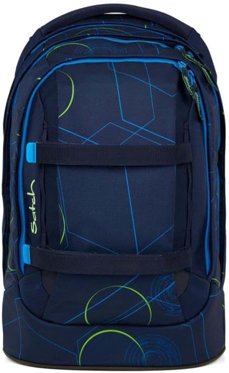 Satch Pack Schulrucksack Set 3tlg. inkl. Schlamperbox und Sporttasche Blue Tech, Blue Tech