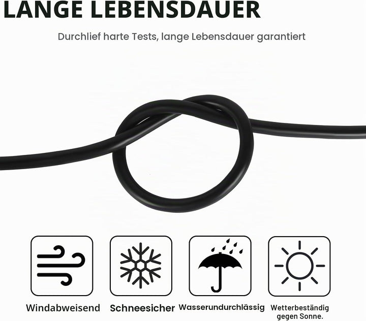 2×4,0 mm² Rundes Zweileiterkabel 2-adriges Kupfer-Elektrokabel 5V 12V 24V 60V, Dünnwandiges Rot/Schw