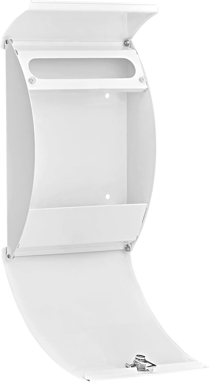 Burg Wächter Briefkasten ohne Zeitungsfach und Namensschild, Verzinkter Stahl, Einwurf-Format DIN B5