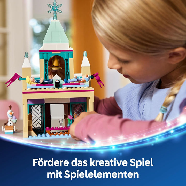LEGO ǀ Disney Frozen Das Arendelle Schloss, Prinzessin Spielzeug mit den Mini Puppen ELSA, Anna und