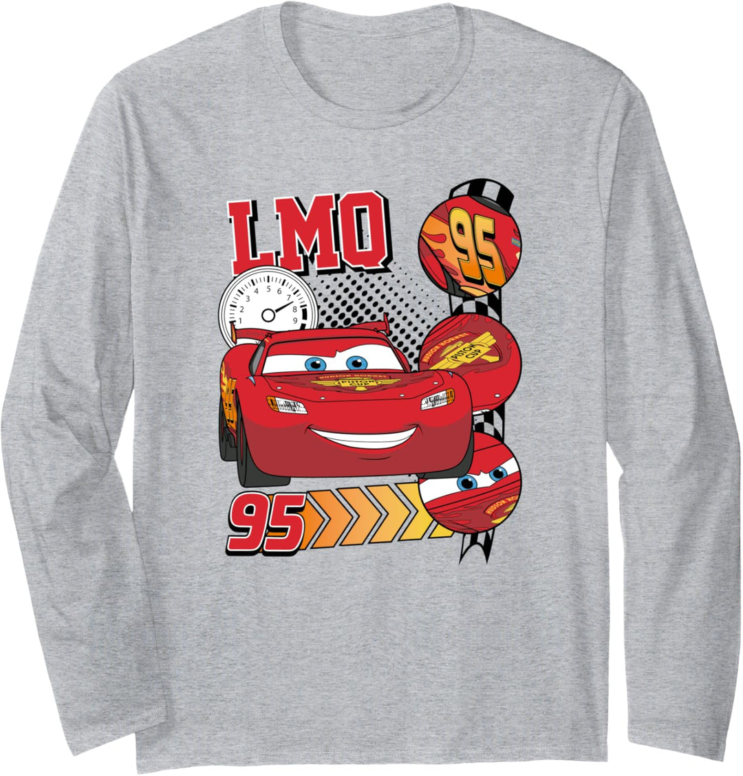 Pixar Cars LMQ Lightning McQueen Highlights Langarmshirt